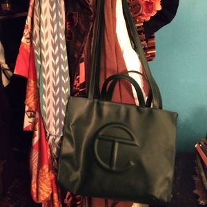 Dark Olive Telfar shopping bag